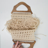 Unfinished Macrame Purse Project