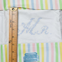 Mr. + Mrs. Cross Stitch Pattern Pillowcases, Stamped to Embroider - Set of 2