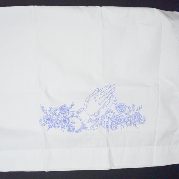 Praying Hands Pillowcase, Stamped for Embroidery