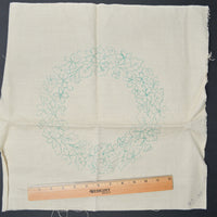 Wreath Linen Canvas, Stamped for Embroidery