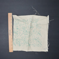 Floral Linen Canvas, Stamped for Embroidery