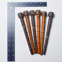 Vintage Wooden Yarn Spindle - Bundle of 6