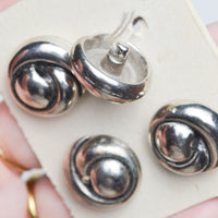 Silver Metal Shank Buttons - Set of 4