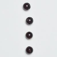 Dark Red-Brown Round Plastic Buttons - Set of 4