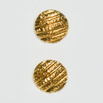 Gold Textured Shank Buttons - Set of 2