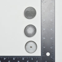 Gray Plastic Shank Buttons - Set of 3