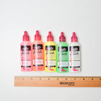 Tulip Slick Fluorescent Fabric Paint - 5 Bottles