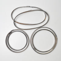 Metal Embroidery Hoops - Set of 6