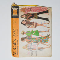 Vintage McCall's 9697 Misses' Dress in Four Lengths Sewing Pattern Size M (12-14) Default Title