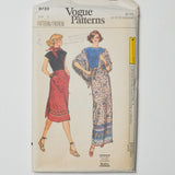 Vogue Patterns 9733 T-Shirt, Skirt, + Scarf Sewing Pattern Size 12