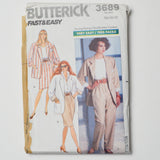 Butterick 3689 Jacket, Shirt, + Pants Sewing Pattern (14-18)