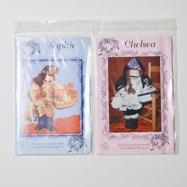 Lizza Doll Clothes Sewing Patterns - Set of 2