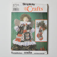 Simplicity Crafts 9796 Angel + Stocking Sewing Pattern