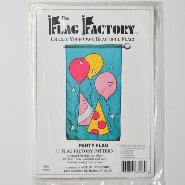 The Flag Factory Party Flag Sewing Pattern