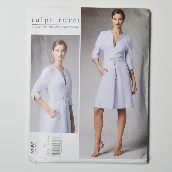 Ralph Rucci V1381 Dress Sewing Pattern Size D5 (12-20)