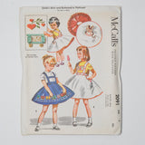 McCall's 2091 Child's Skirt + Buttoned-in Petticoat Sewing Pattern with Transfer - Size 4