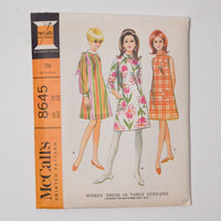 McCall's 8645 Dress in Three Versions Sewing Pattern - Size 12