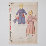 Simplicity 4058 Children's Robe, Doll + Doll's Robe Sewing Pattern - Size 6