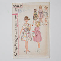 Simplicity 5429 Children's Dress Sewing Pattern - Size 10