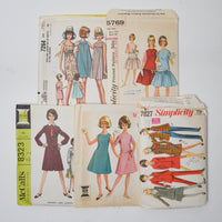 Vintage Juniors + Teens Sewing Pattern Bundle - Set of 5