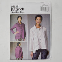 Butterick Katherine Tilton B6325 Blouse Sewing Pattern Size ZZ (L-XXL)