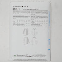 Butterick Katherine Tilton B6633 Tunic Sewing Pattern Size ZZ (L-XXL)