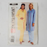 See + Sew 3813 Shirt, Top + Pants Sewing Pattern Size C (20-24)