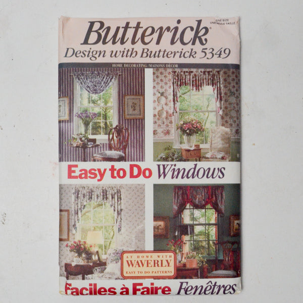 Butterick 5349 Curtains Sewing Pattern