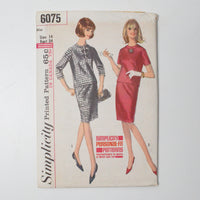 Simplicity 6075 Two-Piece Dress Sewing Pattern - Size 14