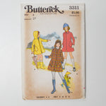 Butterick 3311 Child's Coat Sewing Pattern - Size 8