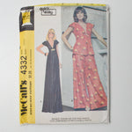 McCall's 4332 Dress, Top, + Pants Sewing Pattern - Size Small