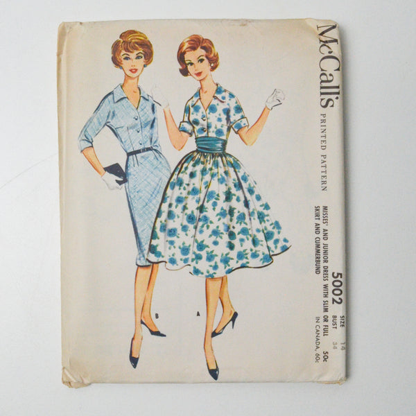 McCall's 5002 Dress Sewing Pattern - Size 14