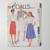 McCall's 8461 Skirt Sewing Pattern - Size 10