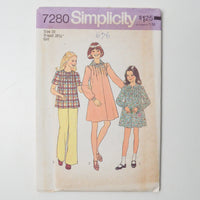 Simplicity 7280 Dress, Top + Scarf Sewing Pattern - Size 10