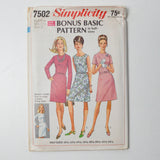 Simplicity 7502 Dress Sewing Pattern - Size 14 1/2