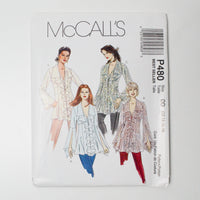 McCall's P480 Tunic Sewing Pattern - Size DD (12-16)