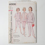 Simplicity 4006 Pajamas Sewing Pattern - Size 14