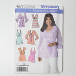 Simplicity 4277 Tunic Sewing Pattern - Size BB (20W-28W)