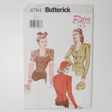 Butterick 6701 Blouse Sewing Pattern - Size 6-10