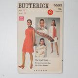 Butterick 5593 Dress + Scarf Sewing Pattern - Size 14