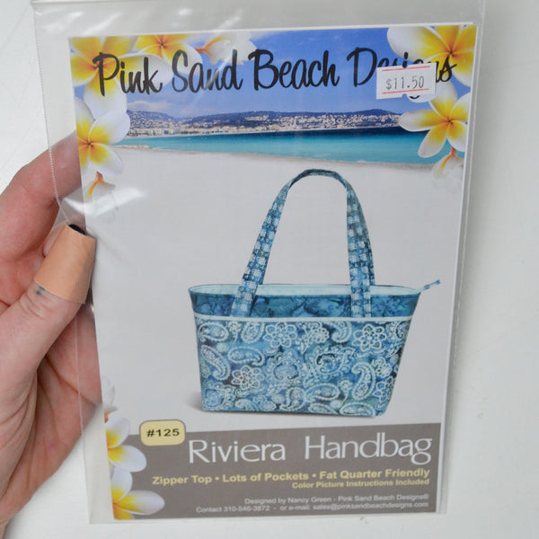 Pink Sand Beach Designs #125 Riviera Handbag Sewing Pattern