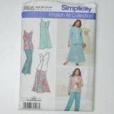 Simplicity 3805 Dress, Top, Pants + Skirt Sewing Pattern Size BB (20W-28W)