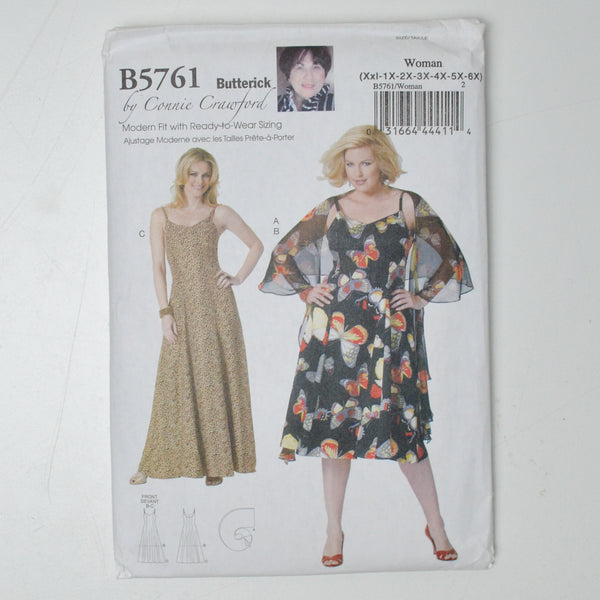 Butterick B5761 Dress Sewing Pattern (XXL-6X)