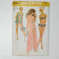 Simplicity 8840 Beach Coverup + Bikini Sewing Pattern Size 12