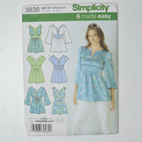 Simplicity 3838 Tunic Sewing Pattern Size U5 (16-24)