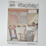 Simplicity 7193 Oliver Goodin Children's Dress Size A (3-8)