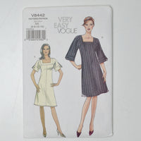 Very Easy Vogue V8442 Dress Sewing Pattern Size AA (6-12)