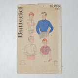 Butterick 5839 Men + Boy's Shirt Sewing Pattern