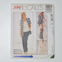 McCall's 8178 Dress or Top, Jacket, Pull-on Pants or Shorts Sewing Pattern Size G (20-24)