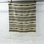 Brown Striped Loose-Weave Blanket - 36" x 44"